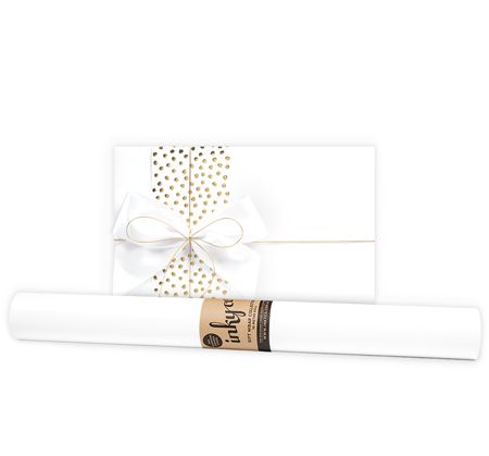 White Gloss- 5m Wrapping Paper Roll