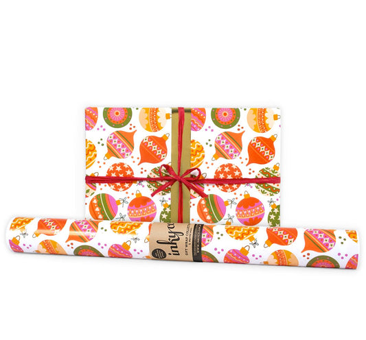 Baubles Christmas Wrapping Paper Roll