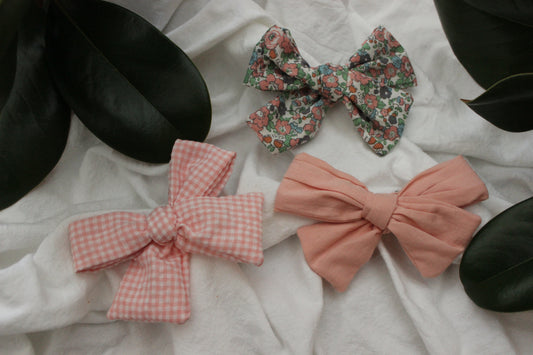 Triple Bow Set - Pink