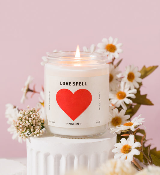 PINK MINT LOVE SPELL SOY CANDLE