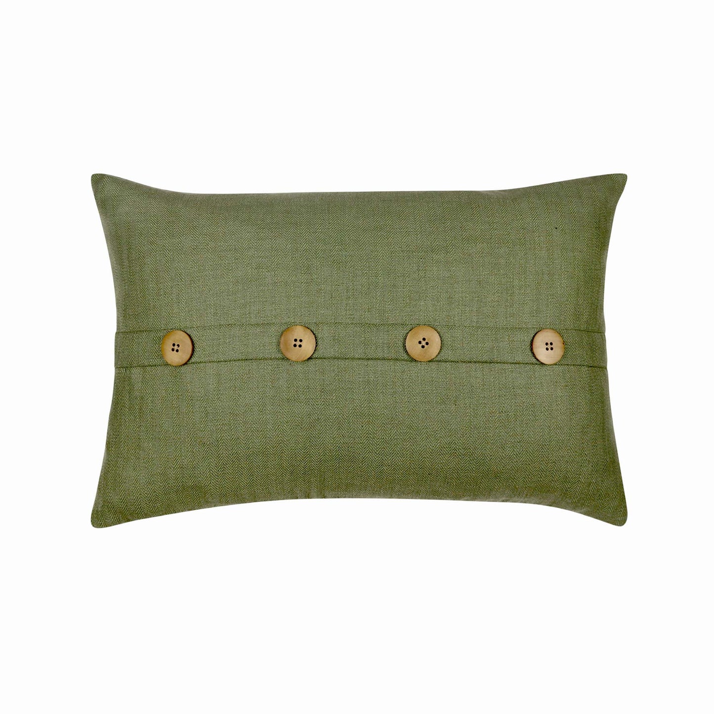 Sage Button Cushion