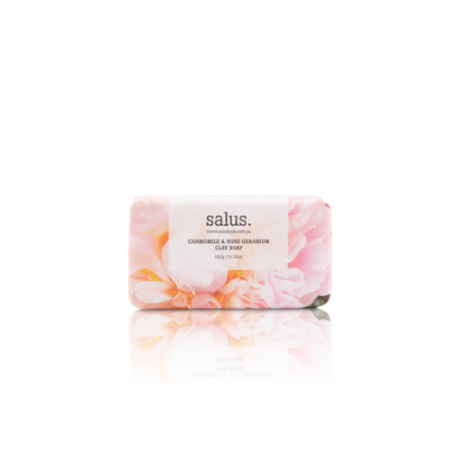 Salus Chamomile and rose geranium clay soap