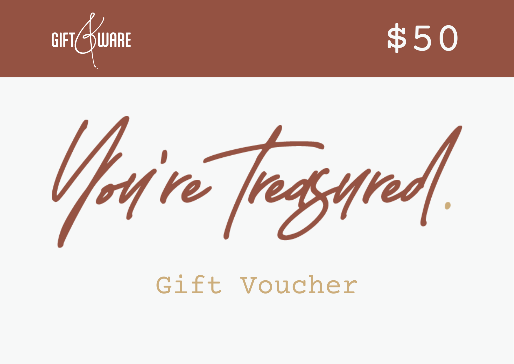 Gift&Ware Gift Voucher for $50