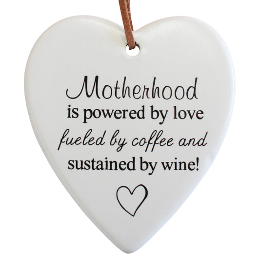 Motherhood Ceramic Hanging Heart