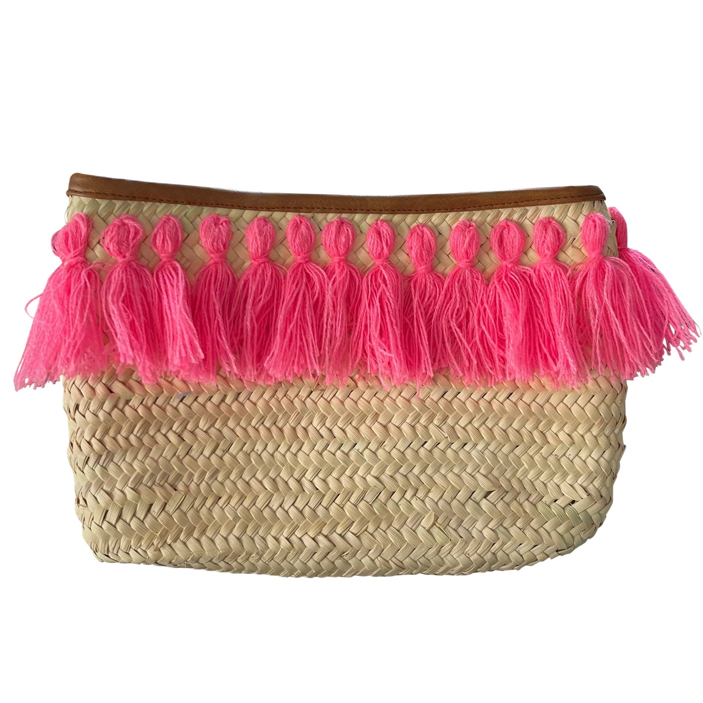 Jenny Pink Fringe Clutch Bag