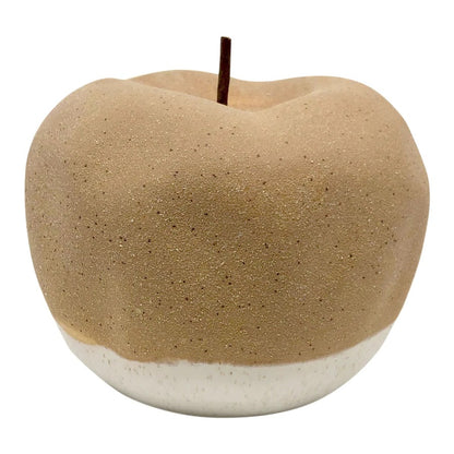 Decorative apple with a white painted base