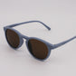 Side view of blue childrens sunglasses