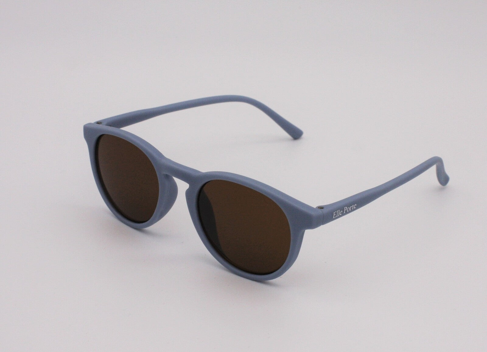 Side view of blue childrens sunglasses