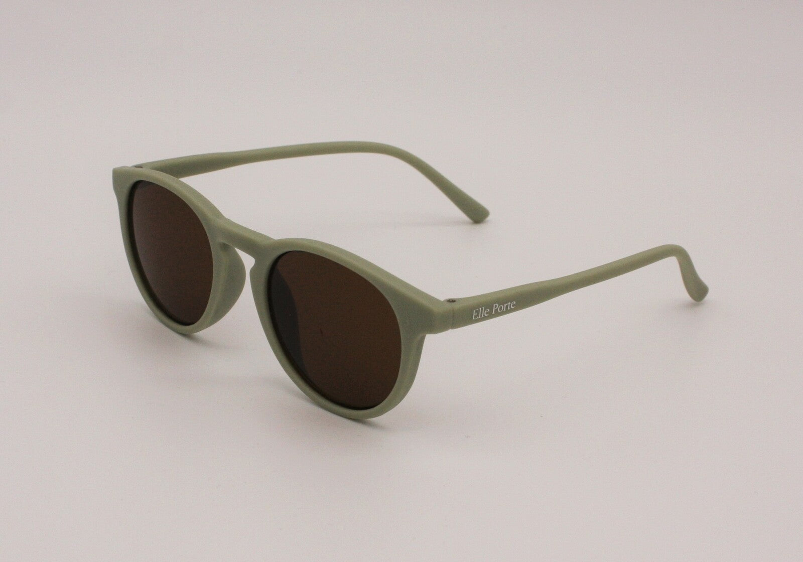 Side view of green childrens sunglasses