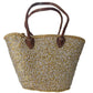 Gloria Red Star Sequin Basket Bag