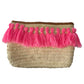 Jenny Pink Fringe Clutch Bag