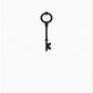 Letter Press Card - Key