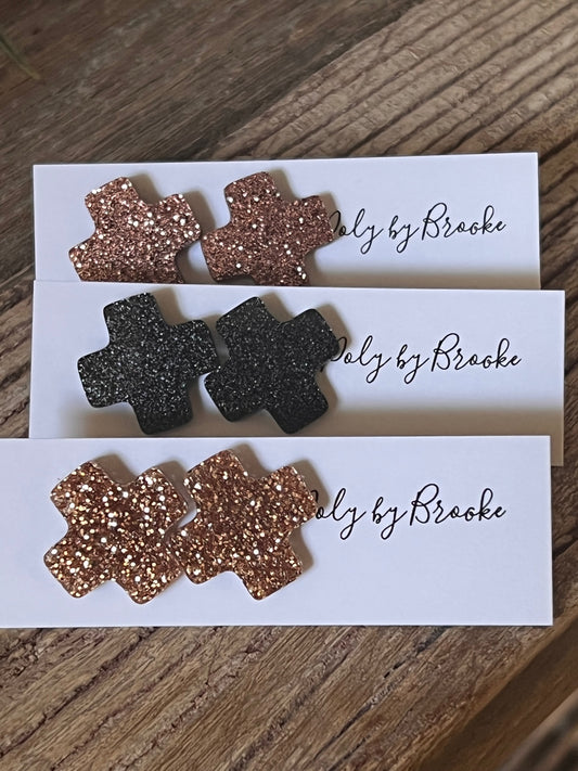 Acrylic Cross Studs