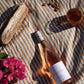 Toffee Stripe Linen Picnic Rug
