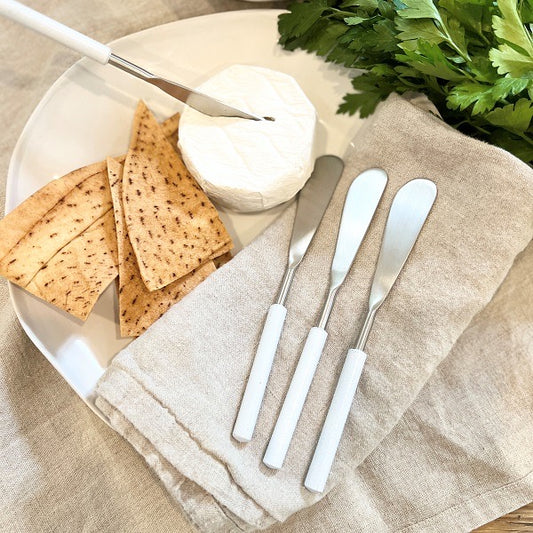 White Handle Pate Knife
