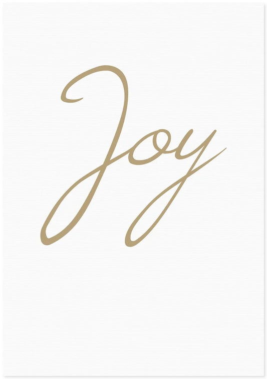 Letter Press Card - Joy