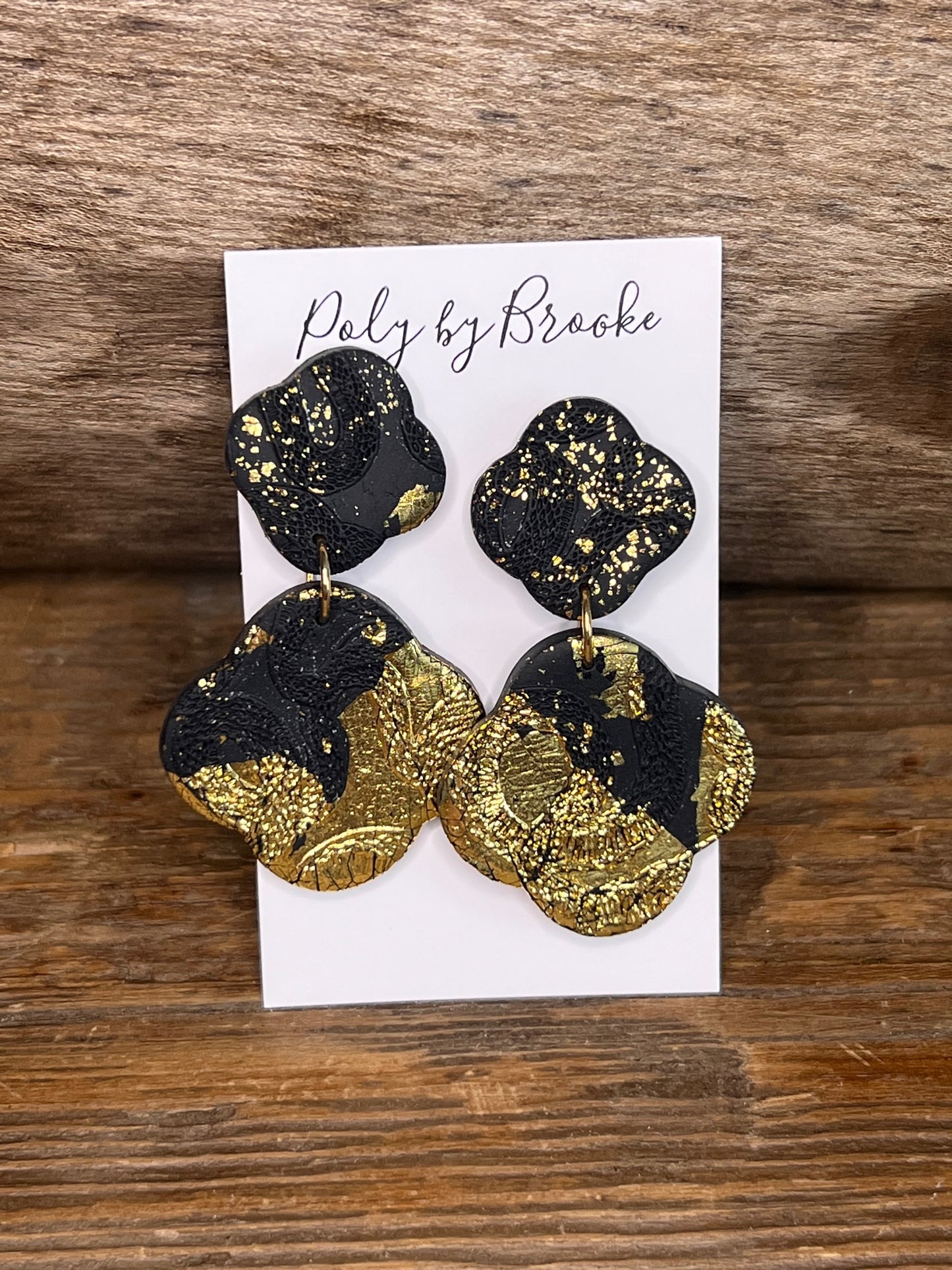 Mayra Black and Gold Foil