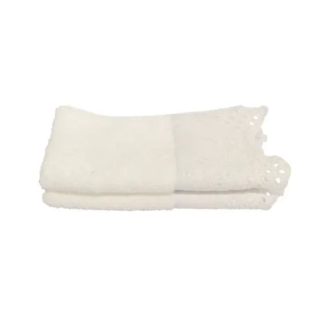 White Embroidery Handtowel