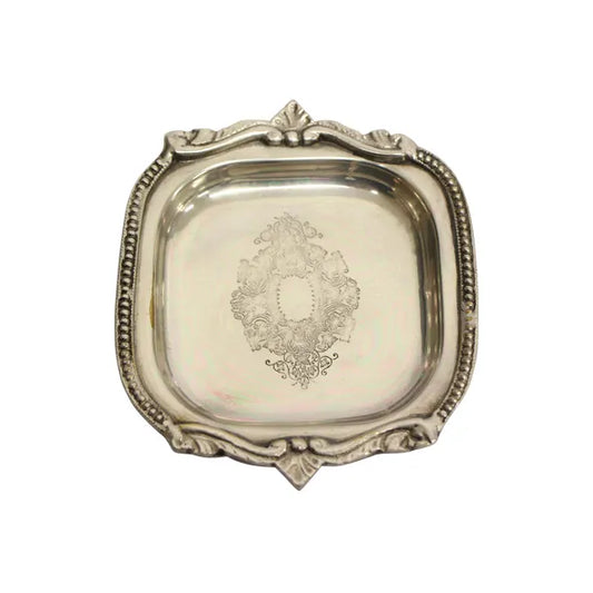 Small Square Tray with Beading