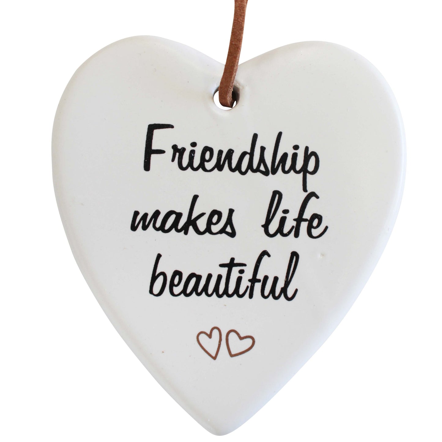 Friendship Beautiful Ceramic Hanging Heart