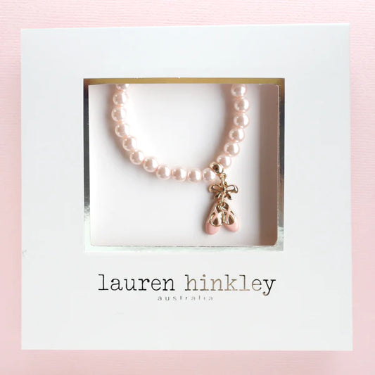 Pink Pearl Ballet Slippers Bracelet